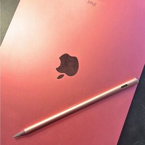 Apple iPad in Rose Pink with Apple Magic Keyboard